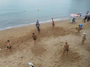 青岛沙滩视频,碧海蓝天下的休闲天堂